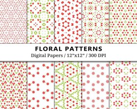 Floral Patterns Digital Paper
